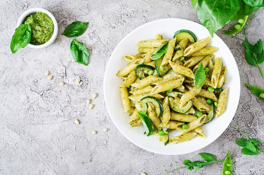 blog brasil educando salada de macarrao com pesto de manjericao