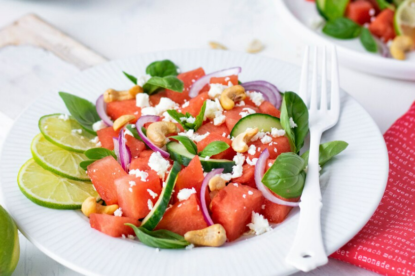 blog brasil educando salada de melancia com feta